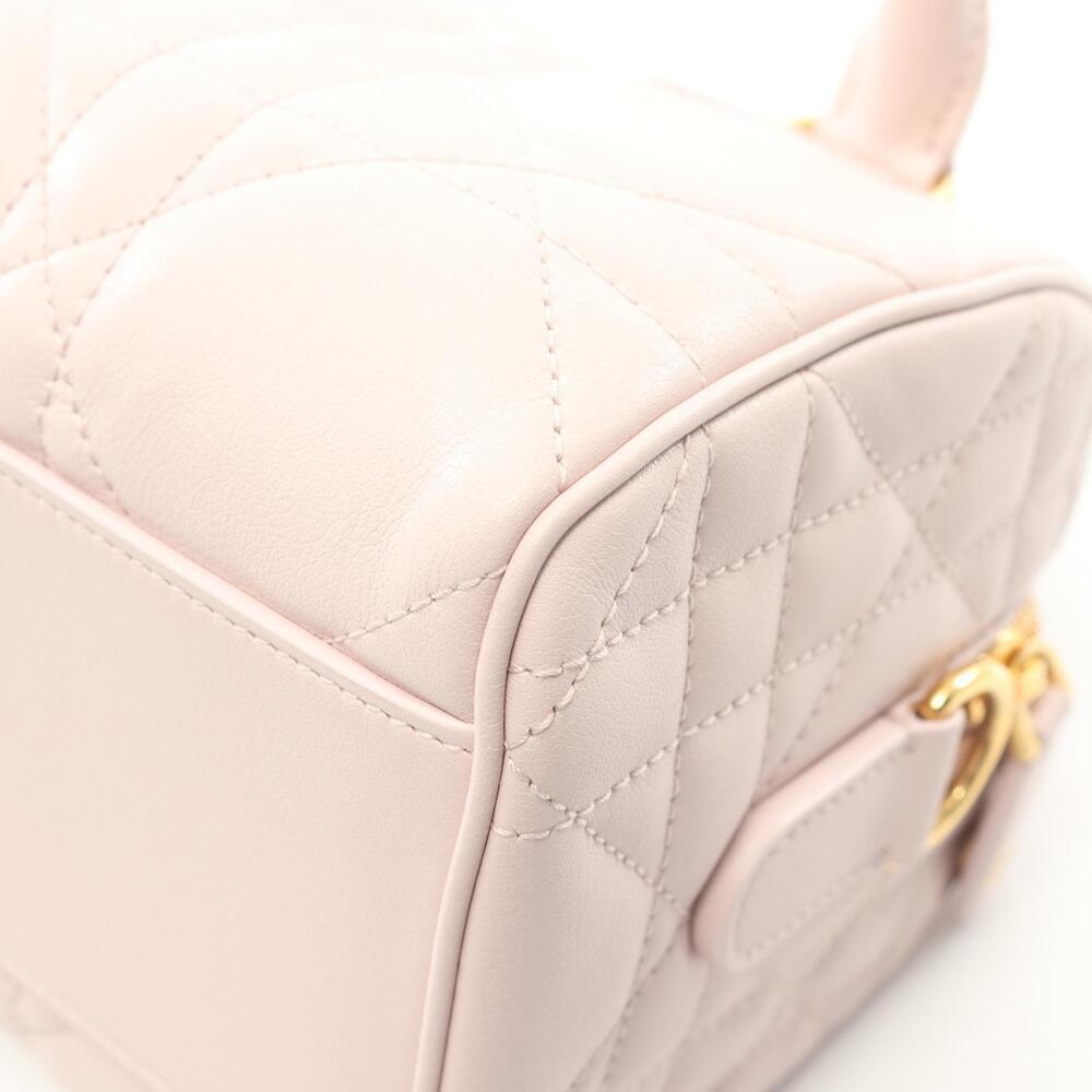 Dior Leather Handbag Groove Pink Cannage - Picture 5 of 5